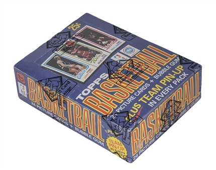 1980/81 Topps Basketball Unopened Wax Box (36 Packs) - BBCE Certified